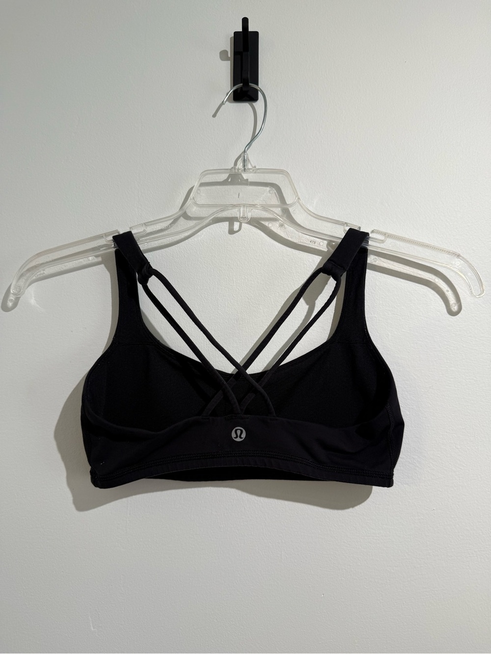Lululemon Black Strappy Back Sports Bra Criss Cross